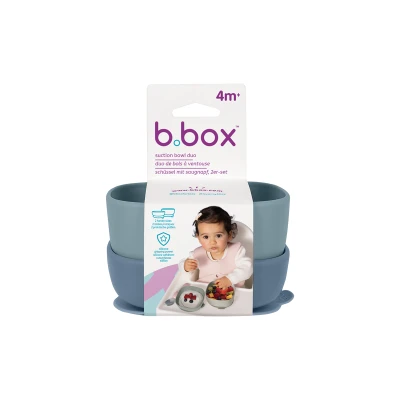B.BOX Miseczki dla dzieci 2 szt. + 1 silikonowa przyssawka Ocean