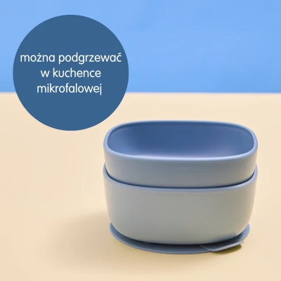 B.BOX Miseczki dla dzieci 2 szt. + 1 silikonowa przyssawka Ocean