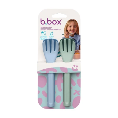 B.BOX Sztućce do lunchboxa z łyżką i widelcem 2 zestawy Horizon