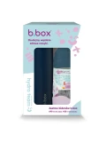 B.BOX Zestaw Hydro Team butelka termiczna 690 ml Midnight + butelka na wodę ze słomką tritanowa 450 ml Indigo Rose b.box