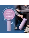 B.BOX Zestaw Hydro Team butelka termiczna 690 ml Lilac Love + butelka na wodę ze słomką tritanowa 450 ml Lilac Pop b.box
