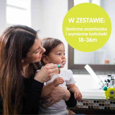 bblüv Soniczna szczoteczka Sönik + końcówki 18–36 miesięcy