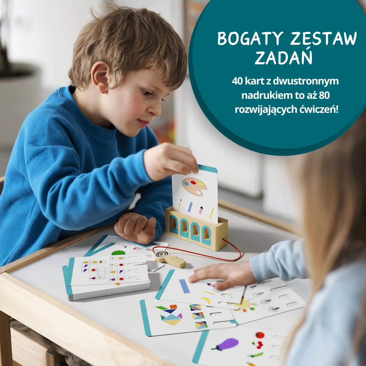 TOPBRIGHT Logiczne łamigłówki gra edukacyjna poziom ekspert