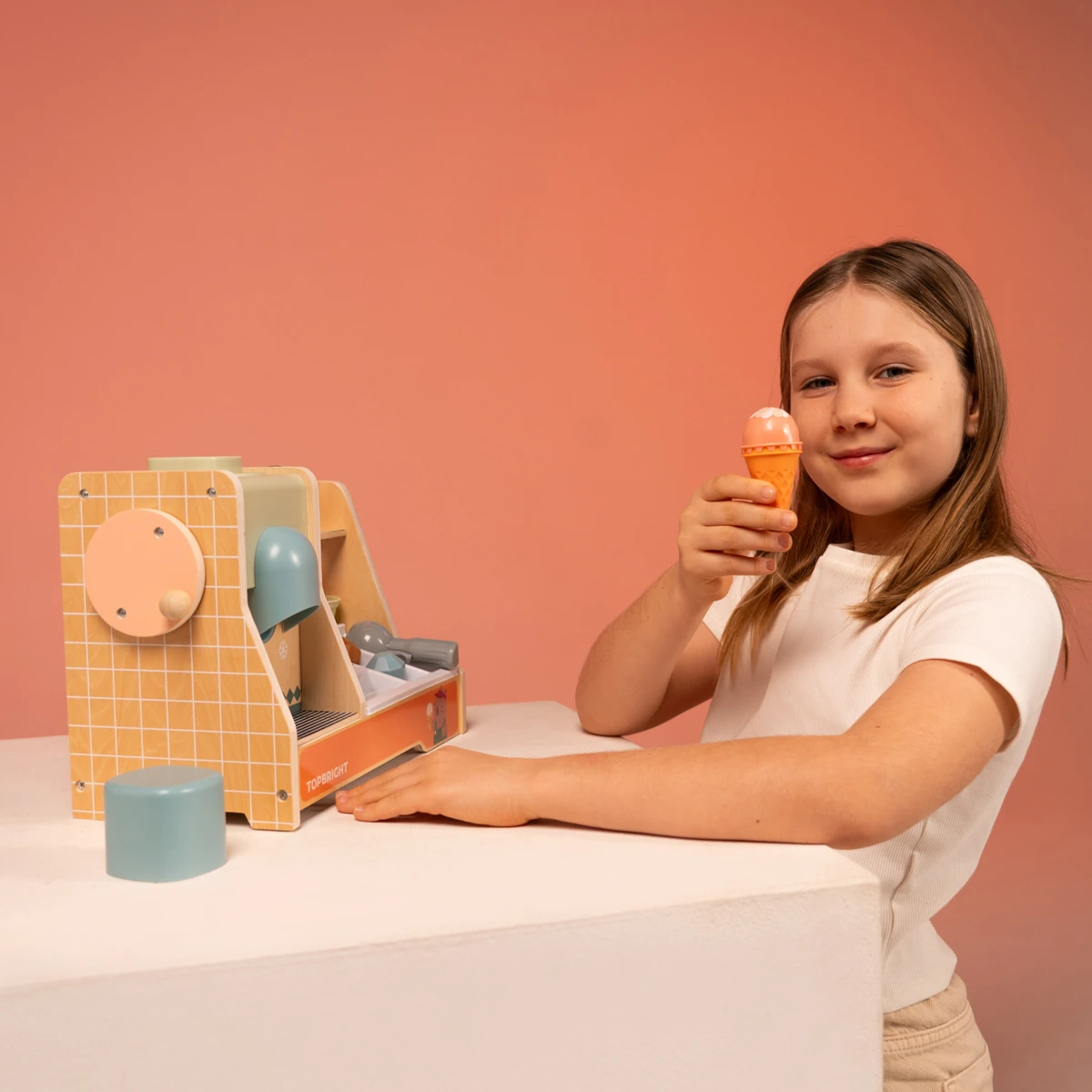TOPBRIGHT Zabawka edukacyjna duża lodziarnia 36m+