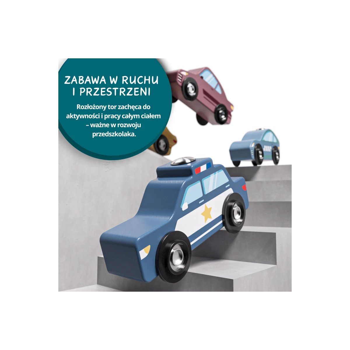 TOPBRIGHT Transporter samochodów i tor wyścigowy 2w1 36m+