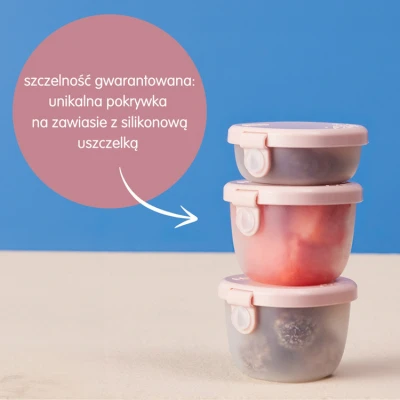 B.BOX Pojemniki na przekąski 3 szt. Ocean