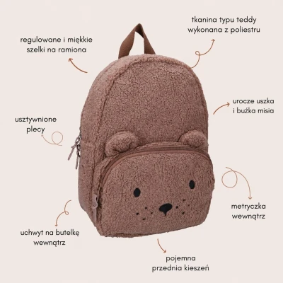 KIDZROOM Plecak dla dzieci Comfort FriendsTeddy Bear brown