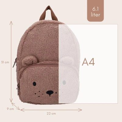 KIDZROOM Plecak dla dzieci Comfort FriendsTeddy Bear brown