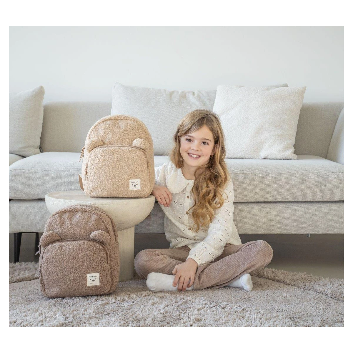 KIDZROOM Plecak dla dzieci Beary Excited Brown