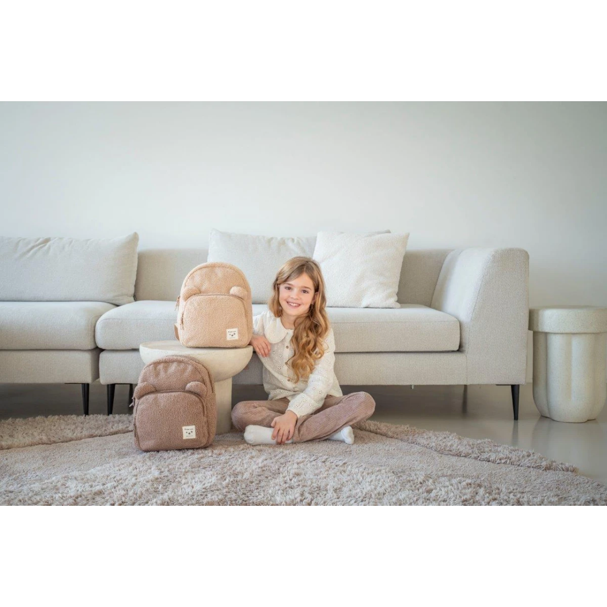 KIDZROOM Plecak dla dzieci Beary Excited Brown