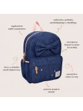 KIDZROOM Plecak dla dzieci L Bow blue jeans