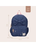 KIDZROOM Plecak dla dzieci L Bow blue jeans