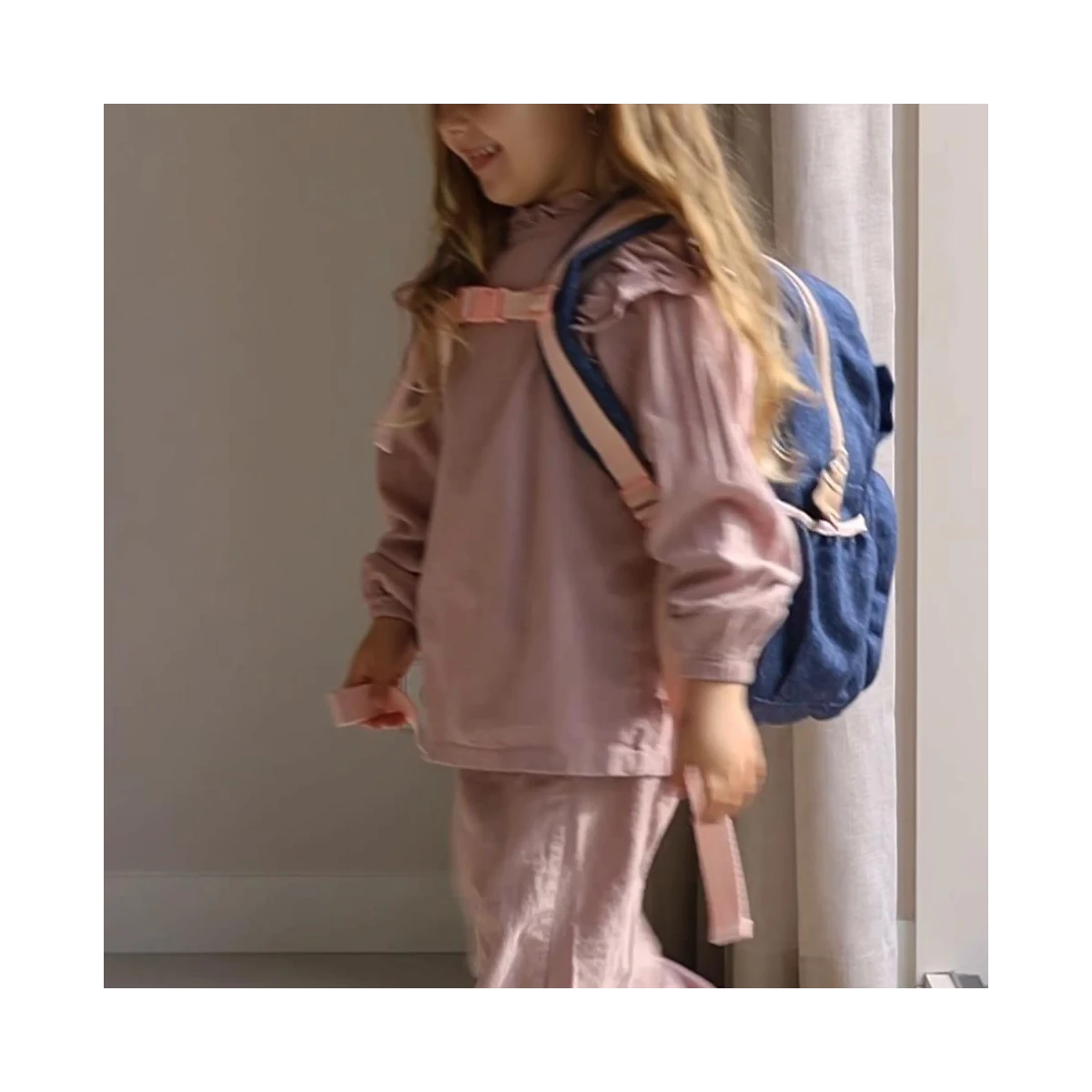 KIDZROOM Plecak dla dzieci L Bow blue jeans