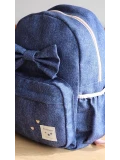 KIDZROOM Plecak dla dzieci L Bow blue jeans