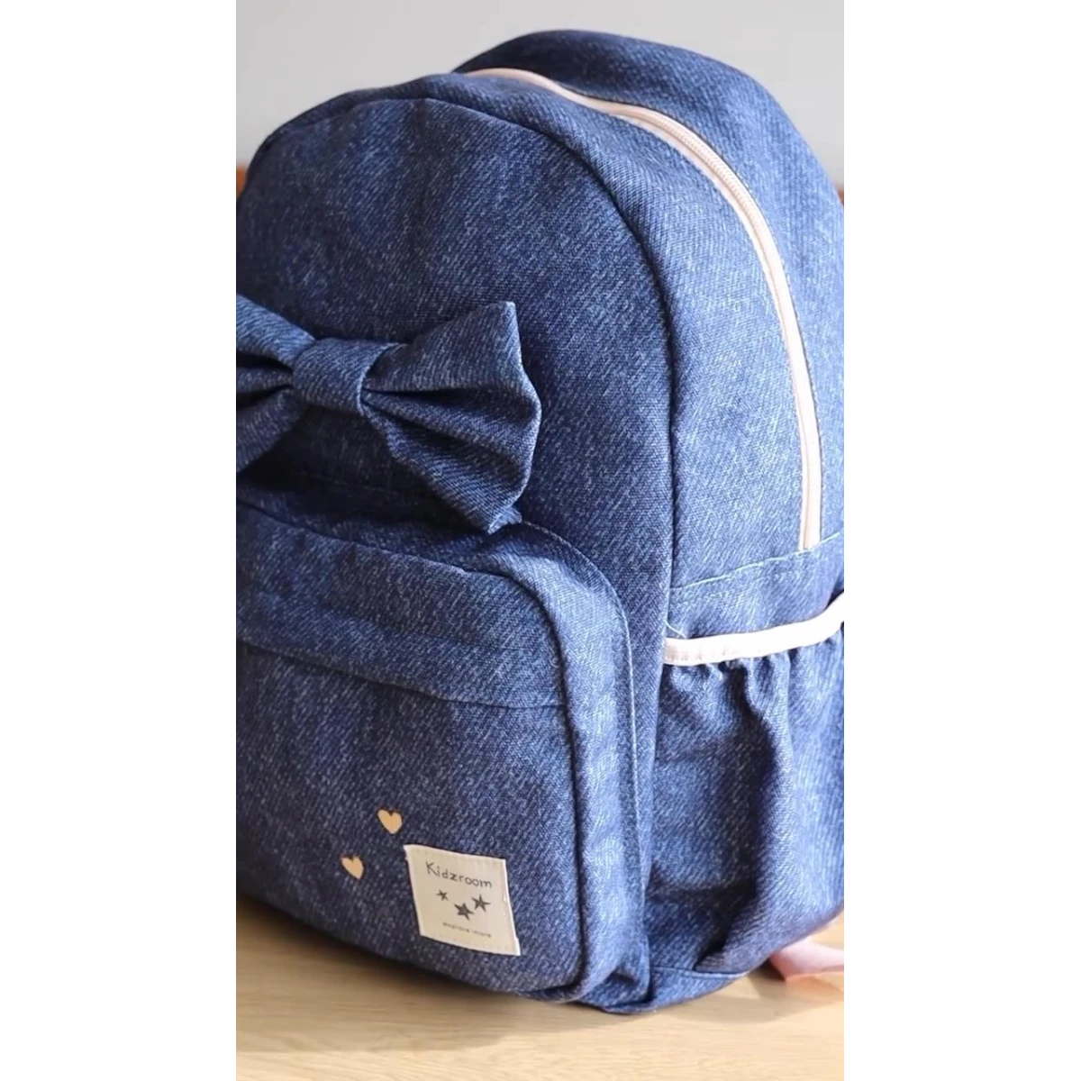 KIDZROOM Plecak dla dzieci L Bow blue jeans