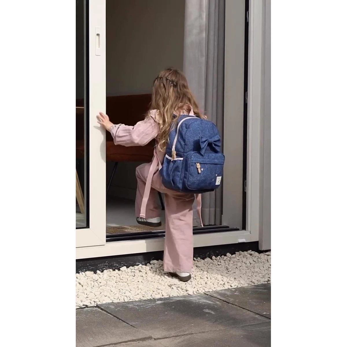 KIDZROOM Plecak dla dzieci L Bow blue jeans