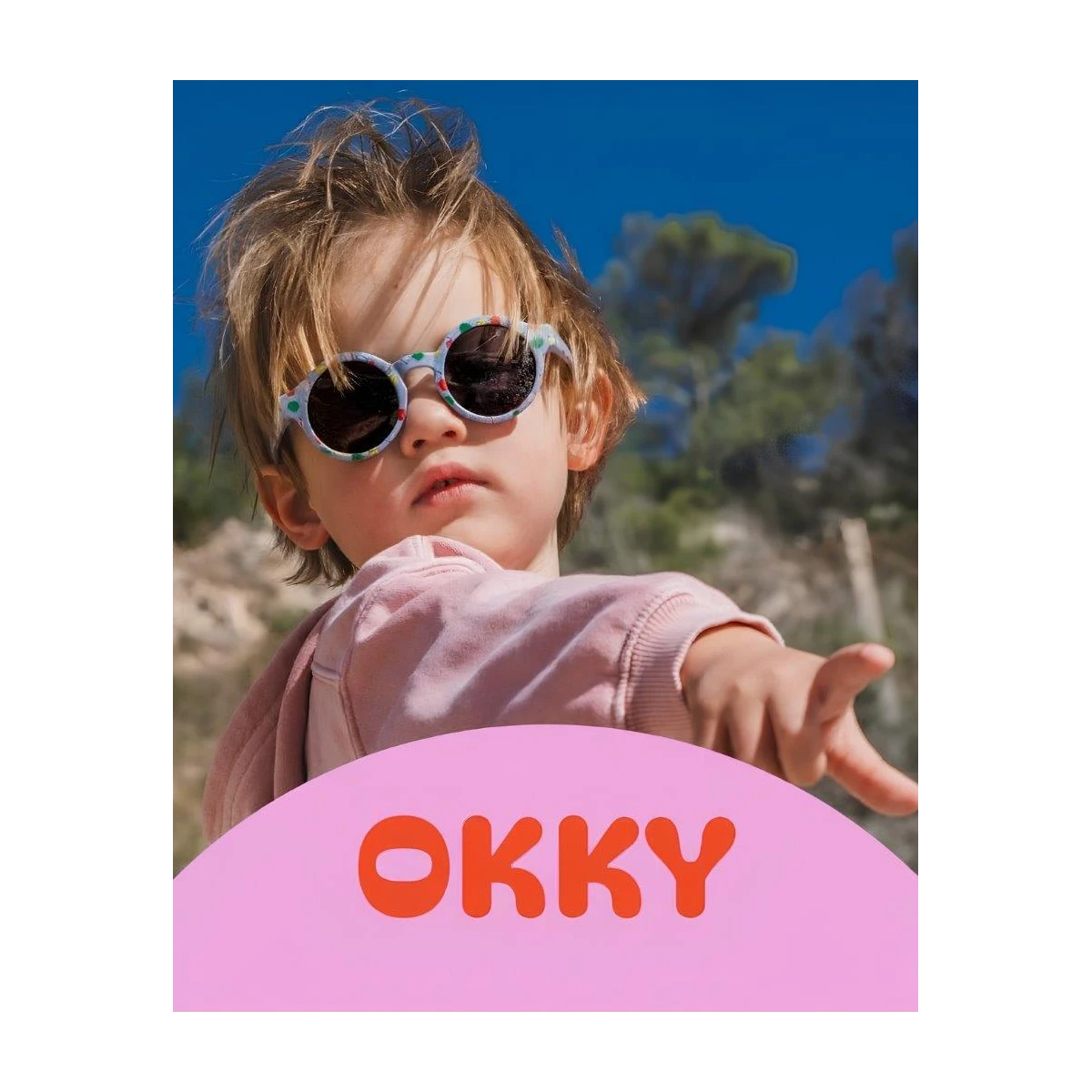 OKKY Okulary przeciwsłoneczne apricot 15-3 lat