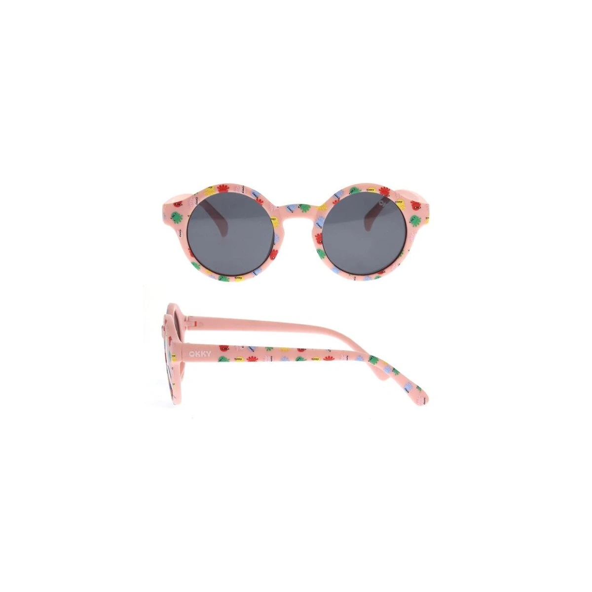 OKKY Okulary przeciwsłoneczne print pink 15-3 lat