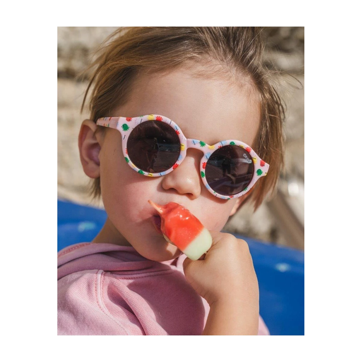 OKKY Okulary przeciwsłoneczne print pink 15-3 lat