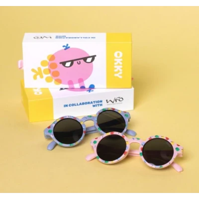 OKKY Okulary przeciwsłoneczne print pink 15-3 lat
