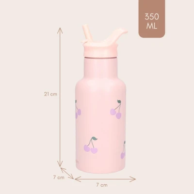 KIDZROOM Butelka bidon 350 ml Secret Garden pink