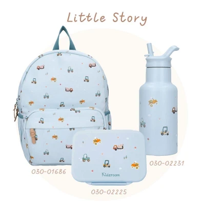 KIDZROOM Butelka bidon 350 ml Little Story Blue