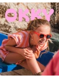 OKKY Okulary przeciwsłoneczne red 3-9 lat