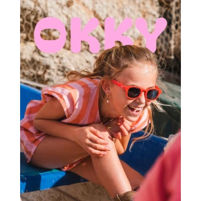 OKKY Okulary przeciwsłoneczne red 3-9 lat