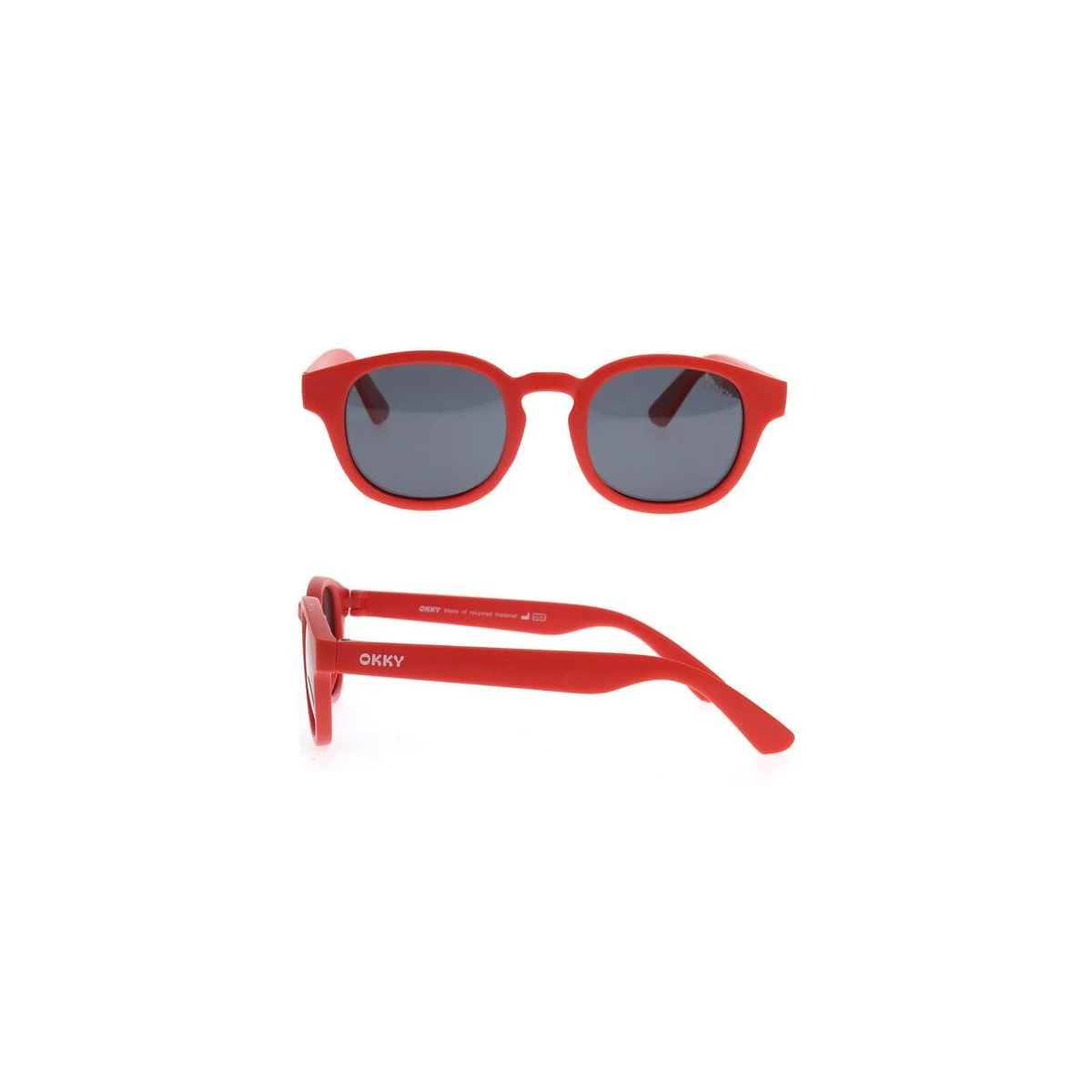 OKKY Okulary przeciwsłoneczne red 3-9 lat