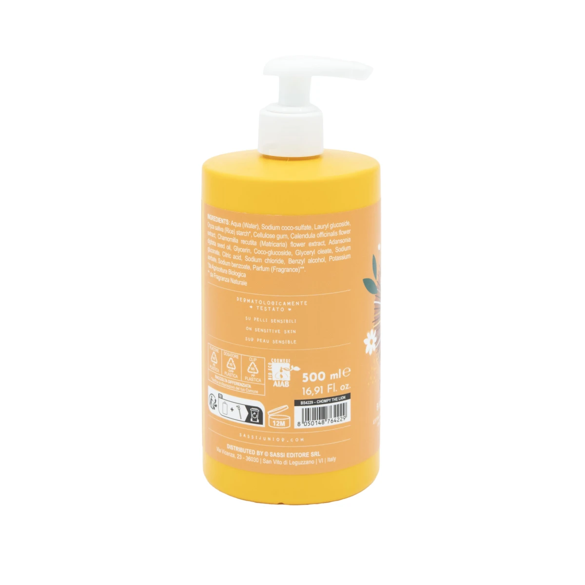 SASSI EDITORE Płyn do kąpieli i szampon 2w1 SASSi 500 ml Lew