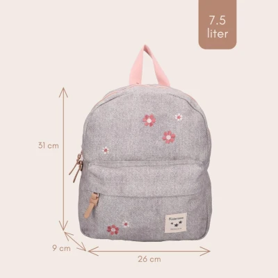 KIDZROOM Plecak dla dzieci Blossom grey jeans