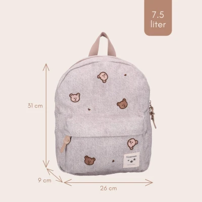 KIDZROOM Plecak dla dzieci Teddy Bears grey jeans