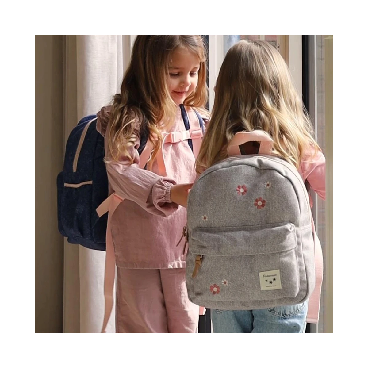 KIDZROOM Plecak dla dzieci Blossom grey jeans
