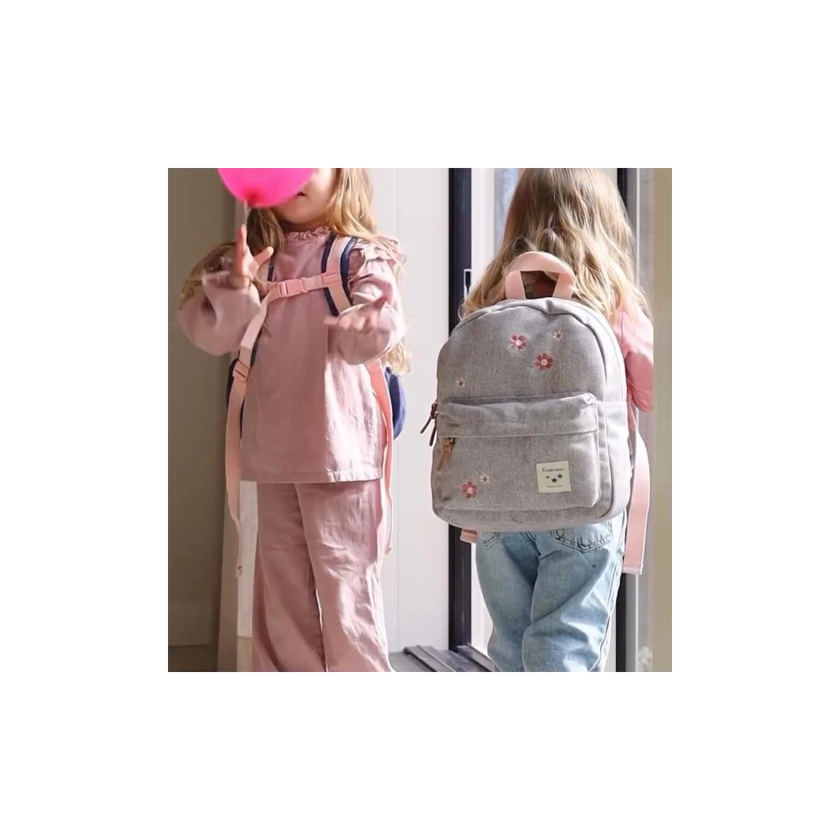 KIDZROOM Plecak dla dzieci Blossom grey jeans