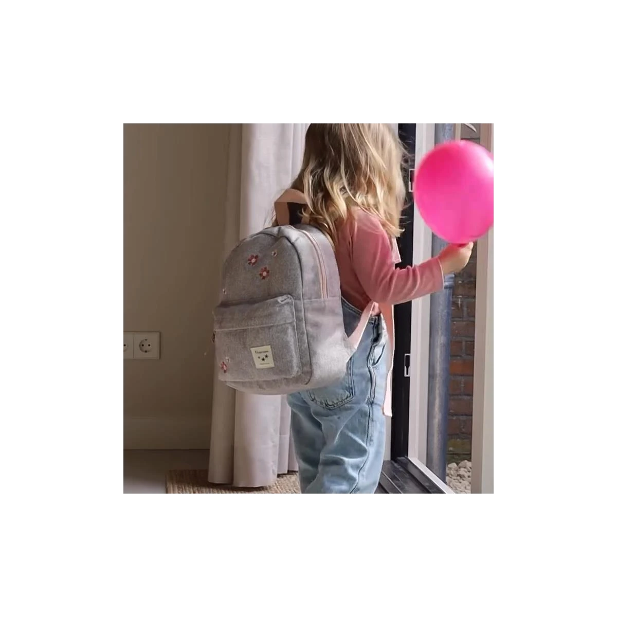 KIDZROOM Plecak dla dzieci Blossom grey jeans