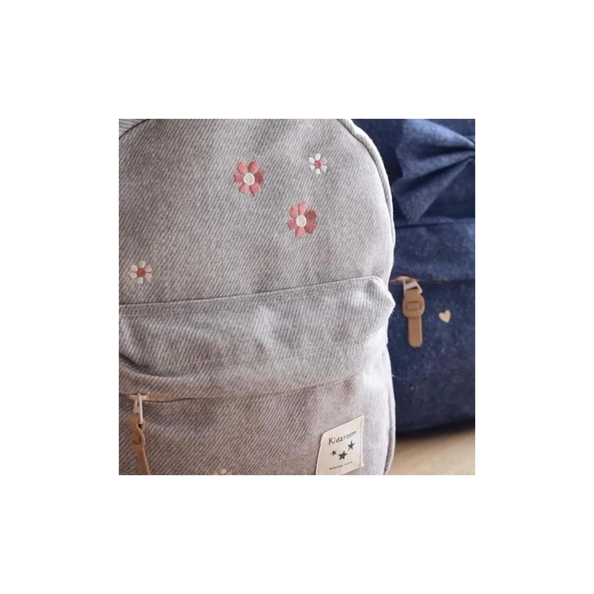 KIDZROOM Plecak dla dzieci Blossom grey jeans