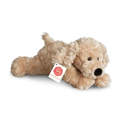 TEDDY HERMANN Maskotka Beżowy Piesek Wiotki z oklapniętymi uszkami 28 cm