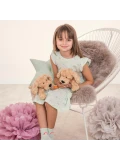 TEDDY HERMANN Maskotka Beżowy Piesek Wiotki z oklapniętymi uszkami 28 cm