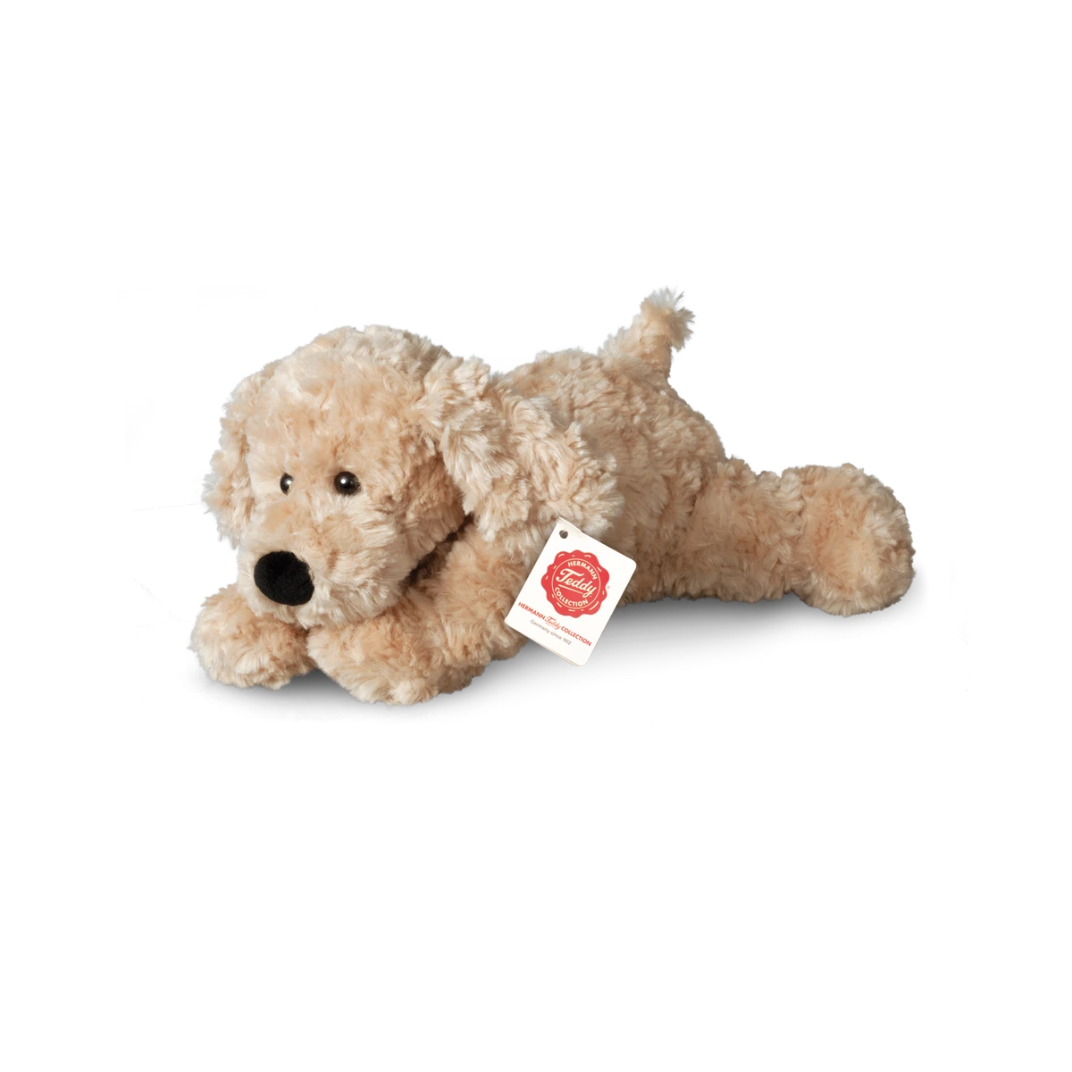 TEDDY HERMANN Maskotka Beżowy Piesek Wiotki z oklapniętymi uszkami 28 cm