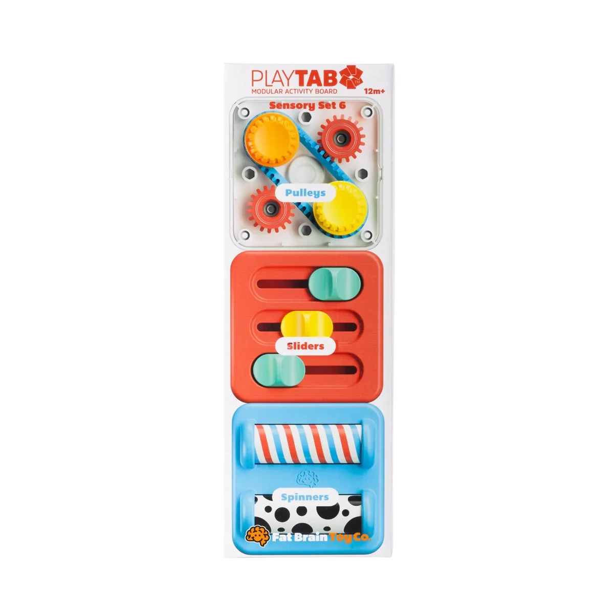 PlayTab Sensoryczne Kwadraty. Zestaw 6 z Gąsienicą.