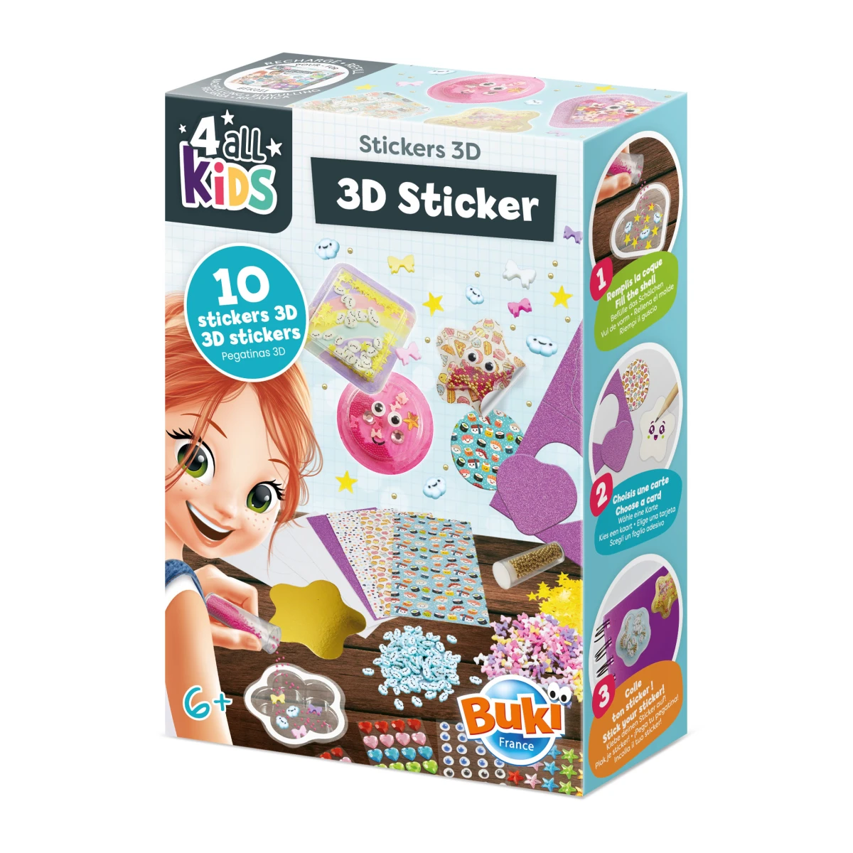 BUKI Naklejki 3D KAWAII