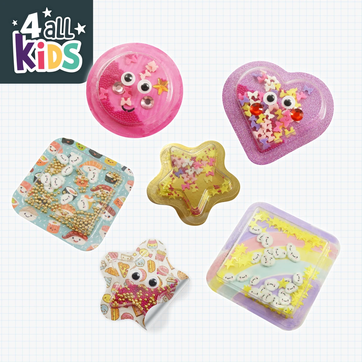 BUKI Naklejki 3D KAWAII