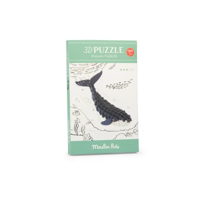 MOULIN ROTY Puzzle kartonowe 3D WALEŃ DOOKOŁA ŚWIATA