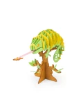MOULIN ROTY Puzzle karton. 3D KAMELEON DOOKOŁA ŚWIATA