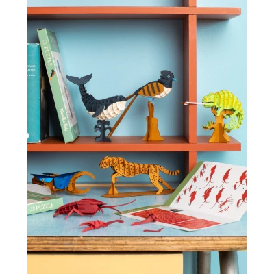 MOULIN ROTY Puzzle kartonowe 3D WALEŃ DOOKOŁA ŚWIATA