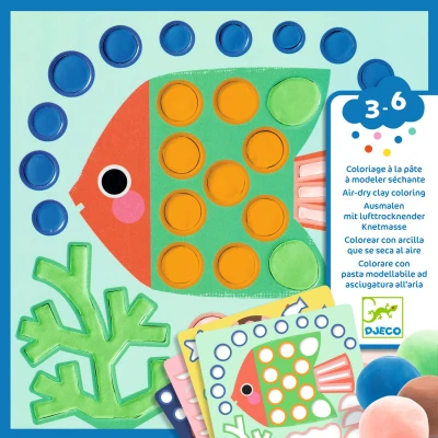 DJECO Kolorowanie masą plastyczną OCEAN