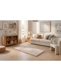 HAKUNA MATTE Mata piankowa dla dzieci Dywan do pokoju dziecięcego Coral Velvet z pianką memory 150 x 80 cm beżowy