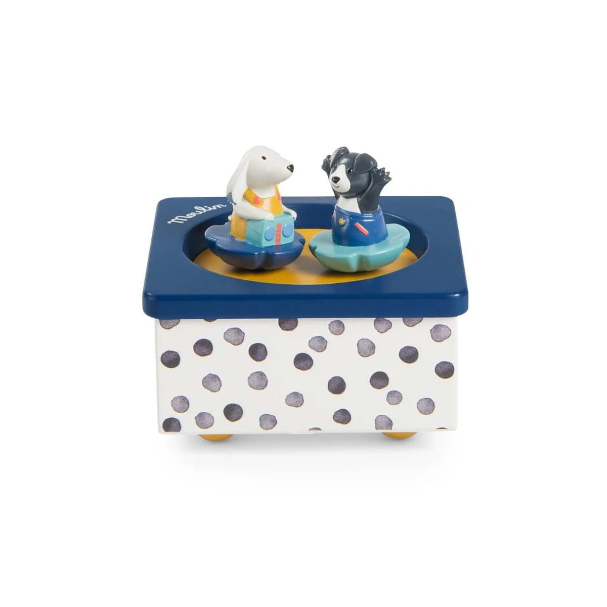 MOULIN ROTY Pozytywka drewniana PUCE & PILOU