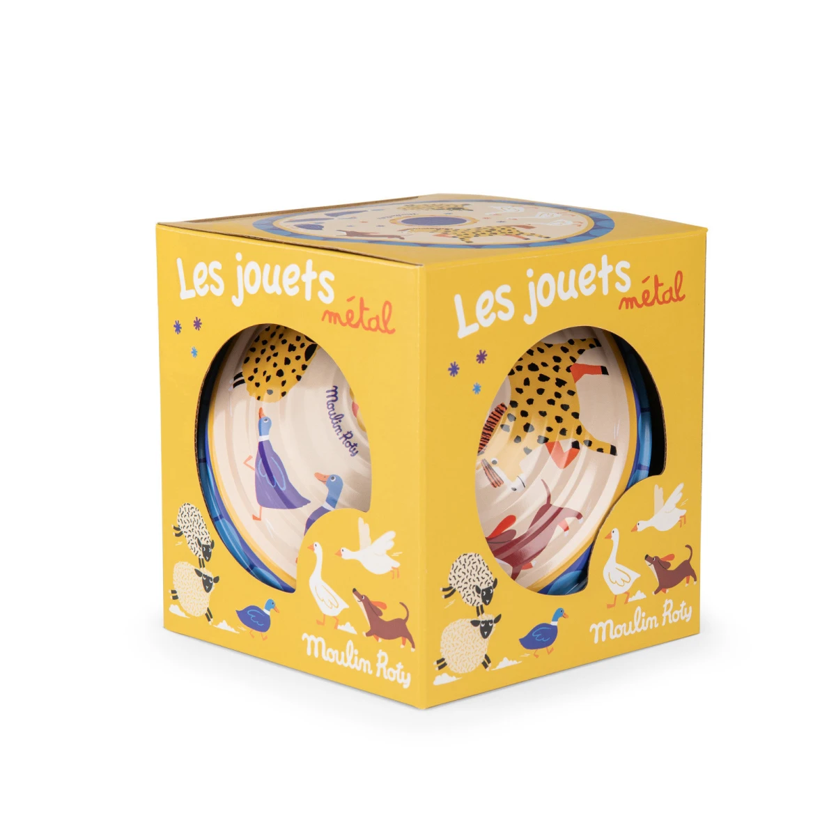 MOULIN ROTY Duży metalowy bączek LES JOUETS METAL