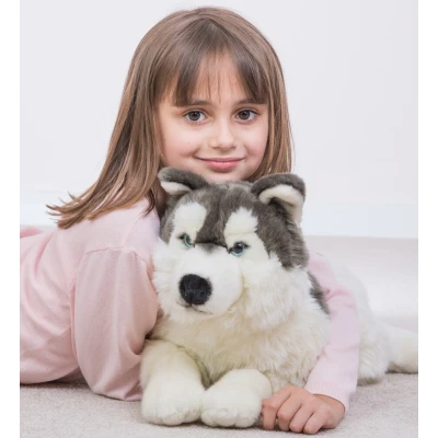 TEDDY HERMANN Maskotka Husky leżący 60 cm